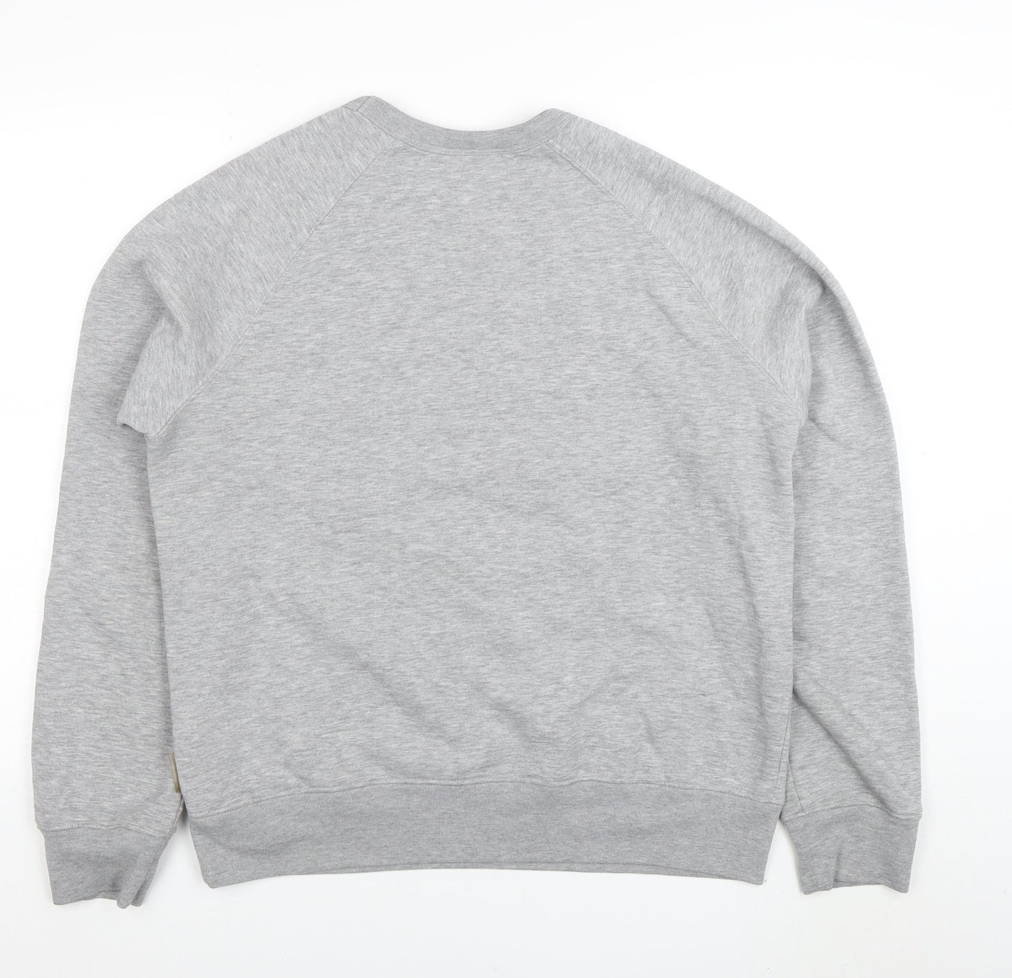 B-side Mens Grey Crew Neck Sweatshirt M Graphic Urban Pullover