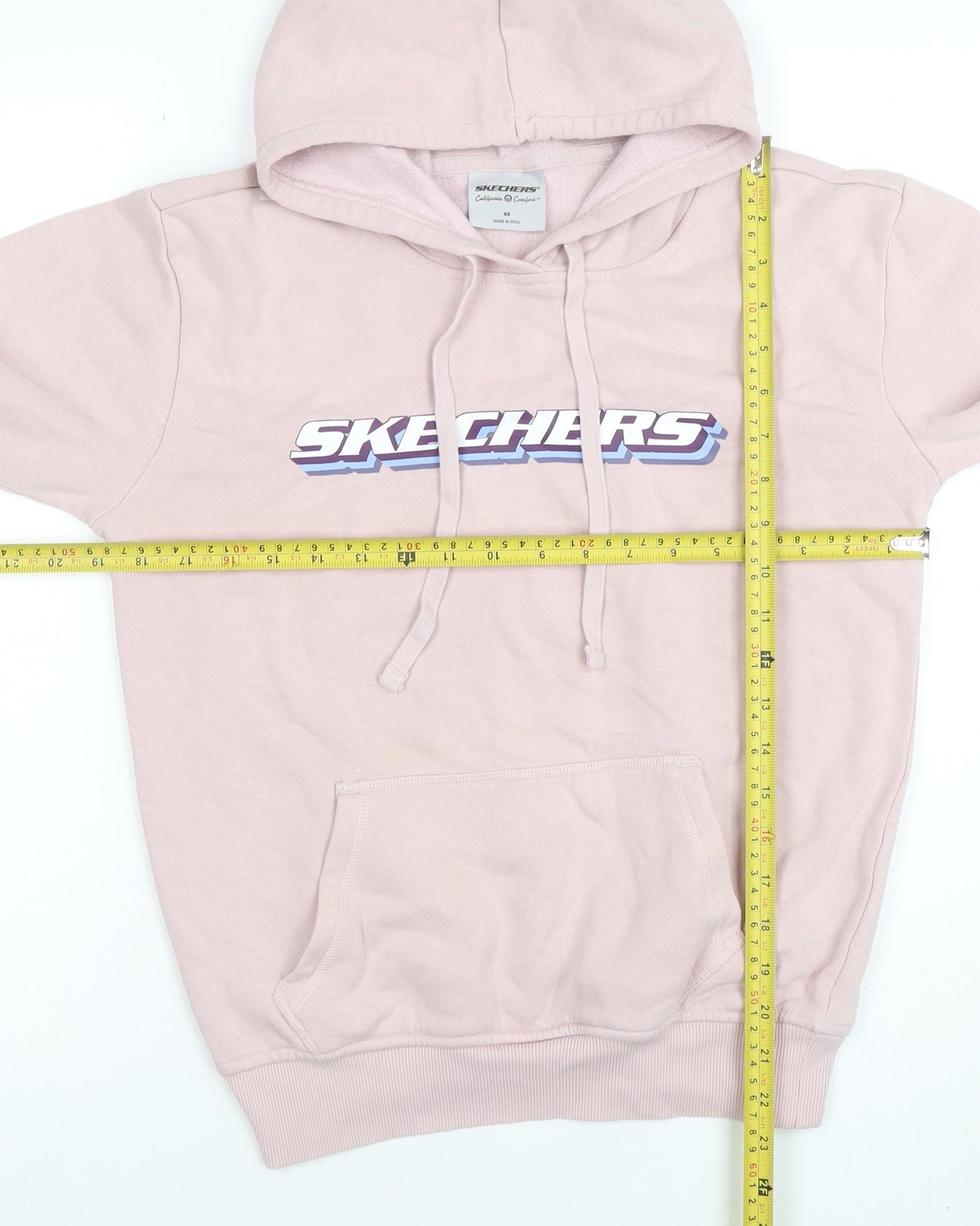 Skechers Women's Pink Pullover Hoodie XS Cotton Blend Casual Comfort