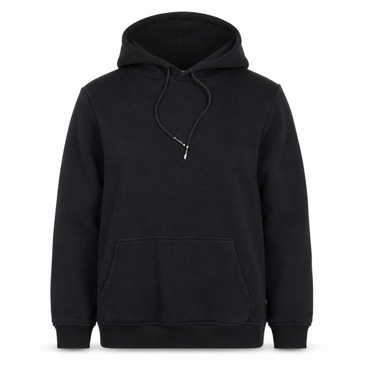 ARNE Women Black M Pullover Hoodie Cotton Blend Casual Sweatshirt