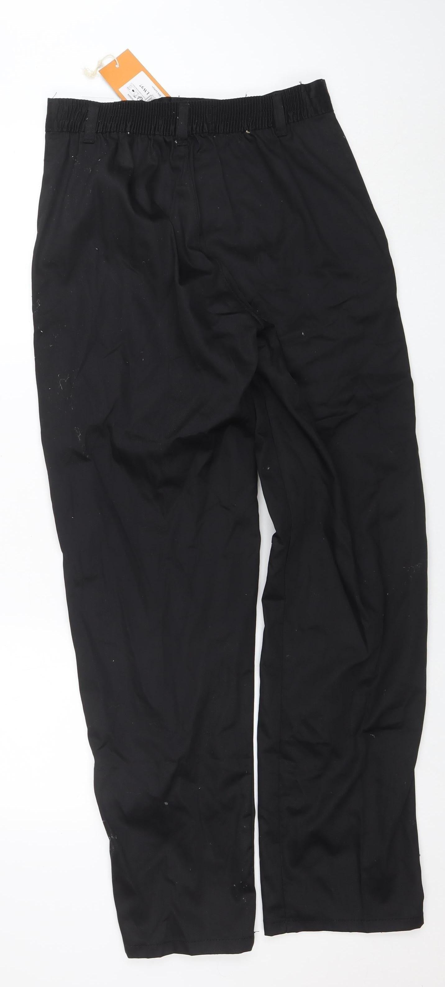 Portwest Men's Black Workwear Trousers Medium 30W 31L Polyester Cotton