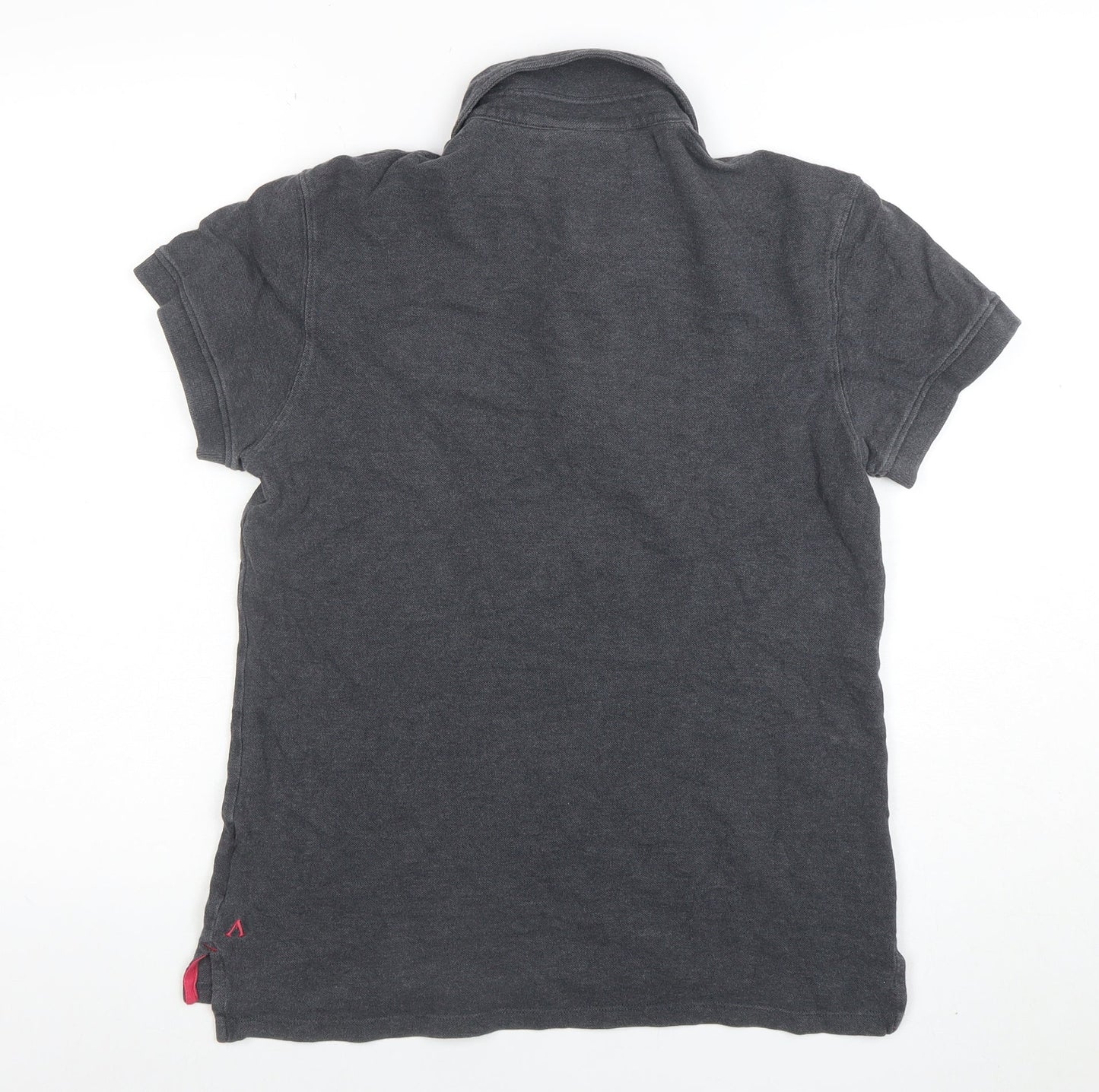 Vicomte A. Women's Grey Cotton Polo Shirt M Classic Fit