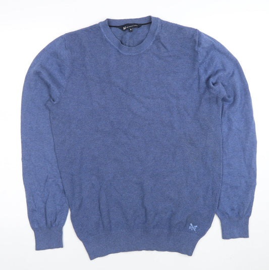 Crew Clothing Company Men's Blue Cotton Jumper Size S