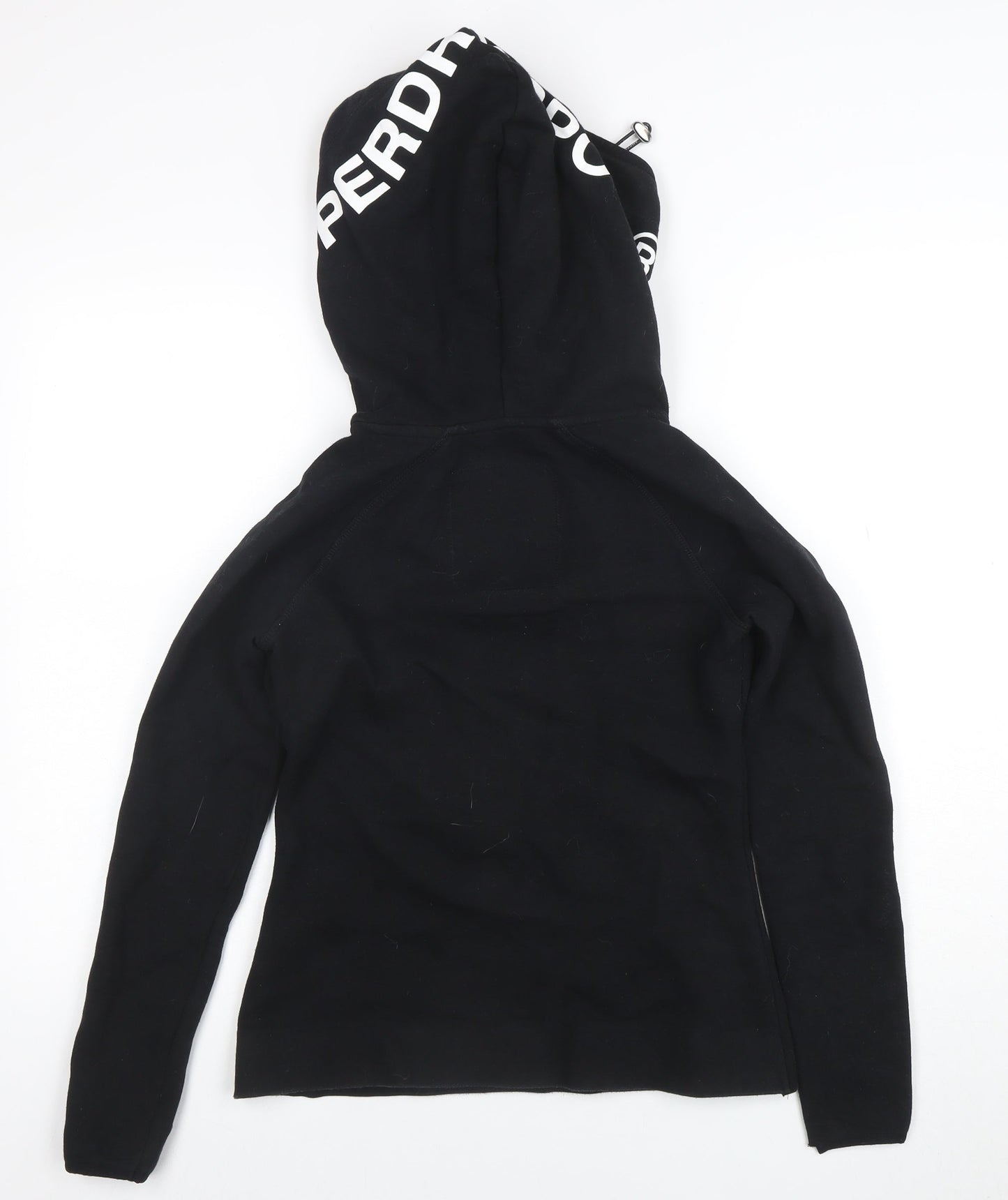 Superdry Sport Womens Black XS Pullover Hoodie Drawstring Pockets