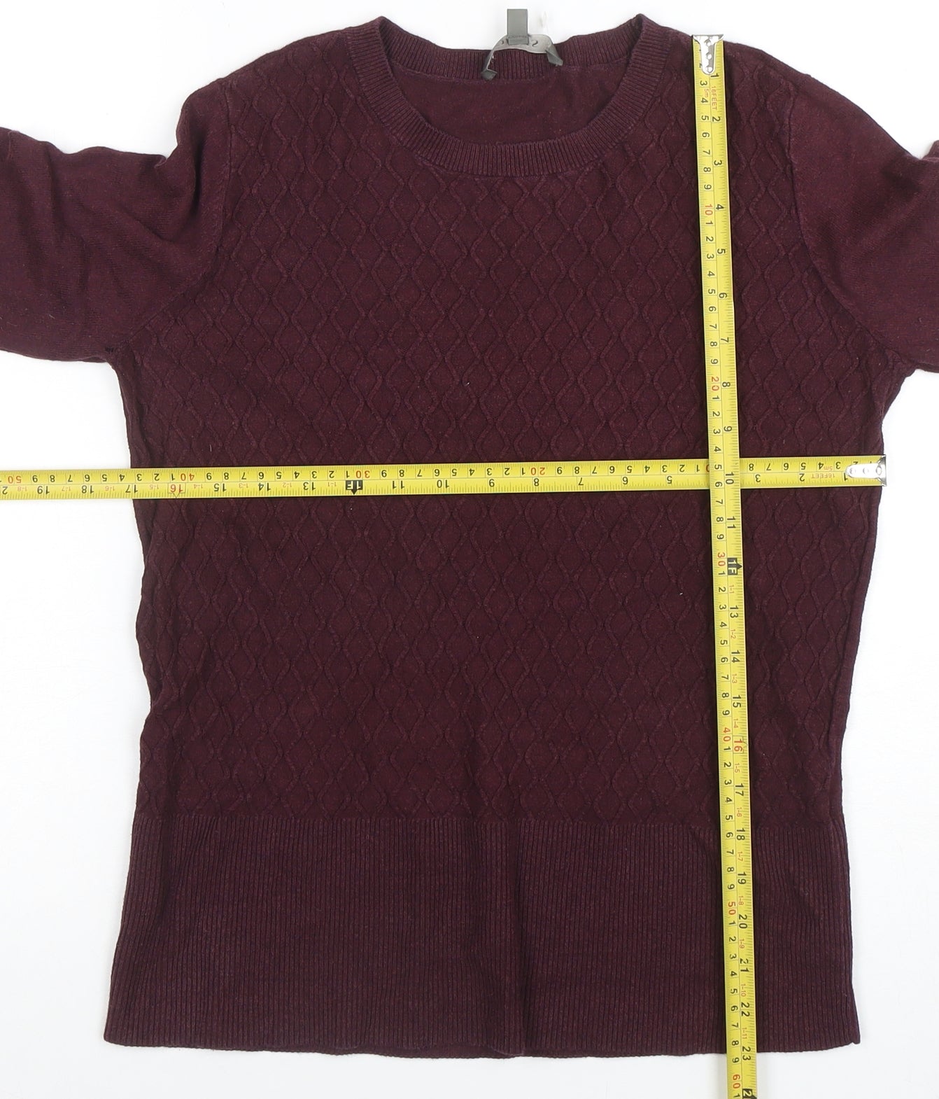 Marks and Spencer Womens Purple Knit Long Sleeve Crew Neck Jumper M