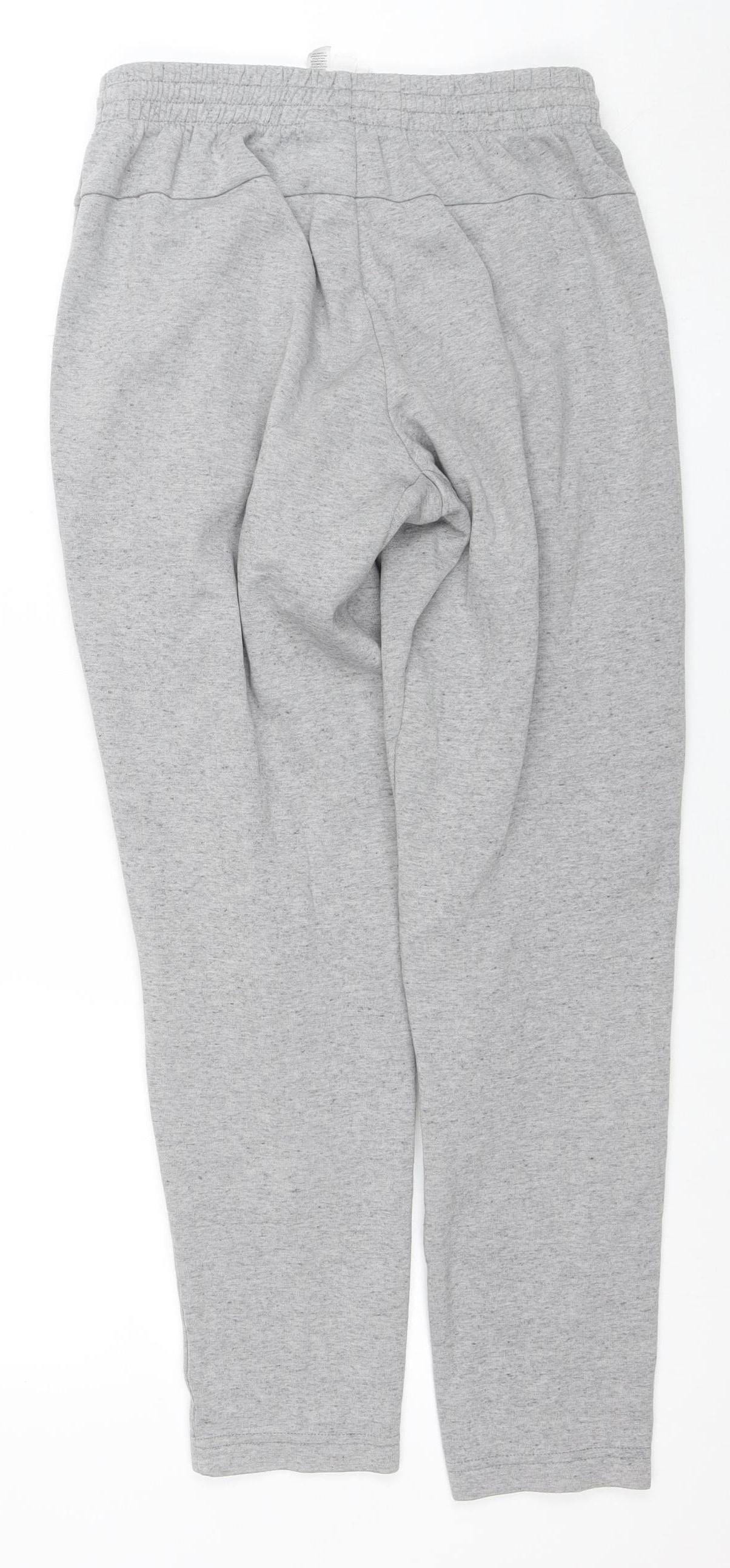 Adidas Mens Grey Sweatpants S Regular Fit Fleece Activewear Trousers