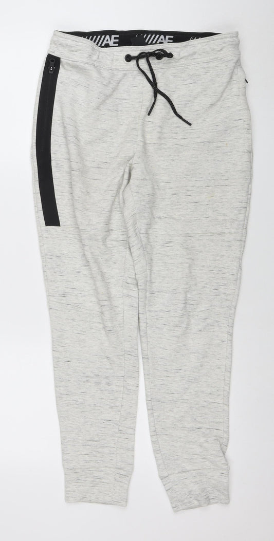 American Eagle Outfitters Mens Grey Joggers S Regular Fit Activewear