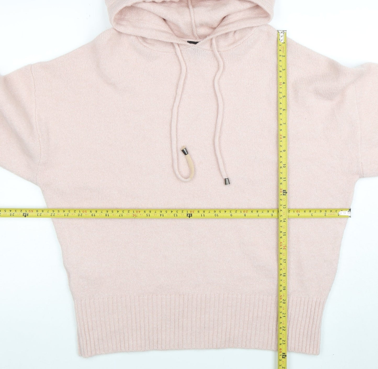 Peacocks Womens Pink Hooded Pullover Hoodie Medium Soft Knit