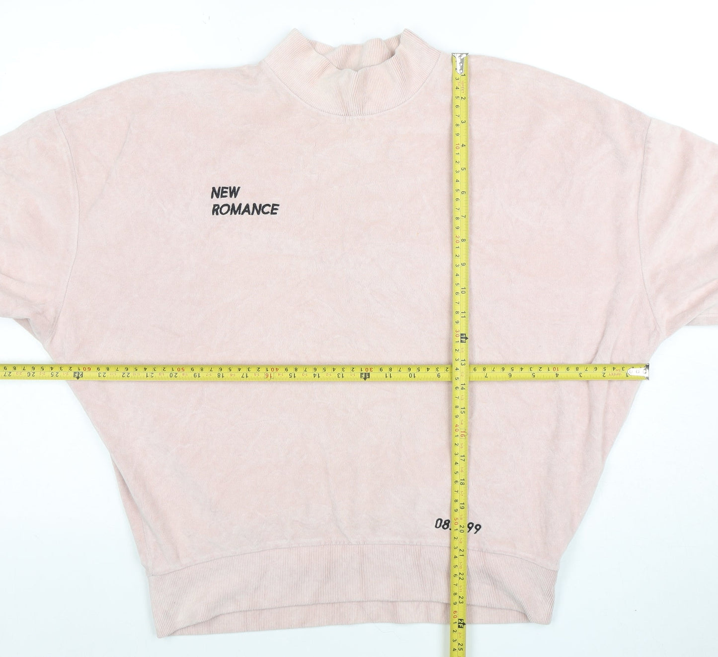 Topshop Women Pink Pullover Sweatshirt UK 10 Relaxed Fit