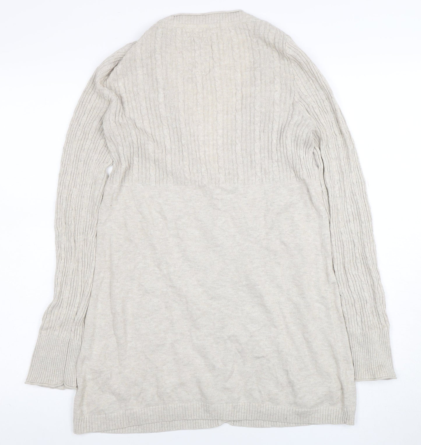 Mammut Women Beige V-Neck Long Sleeve Cardigan Size 12