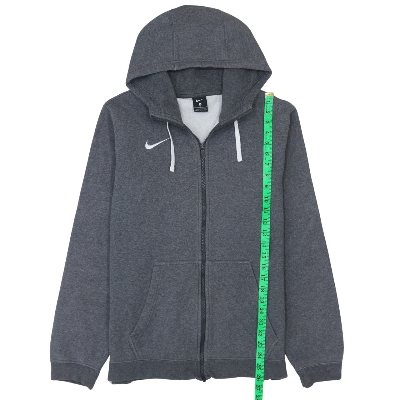 Nike Men's Grey Full Zip Hoodie M Fleece Sportswear Sweatshirt