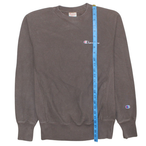 Champion Men's Brown Small Reverse Weave Pullover Sweatshirt