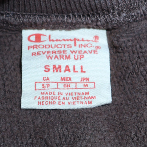 Champion Men's Brown Small Reverse Weave Pullover Sweatshirt