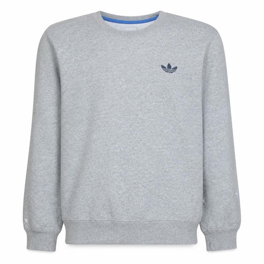 Adidas Men's Grey Crew Neck Fleece Sweatshirt M Regular