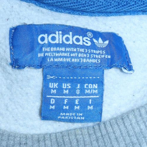 Adidas Men's Grey Crew Neck Fleece Sweatshirt M Regular