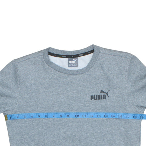 Puma Men's Grey Crew Neck Pullover Sweatshirt XS