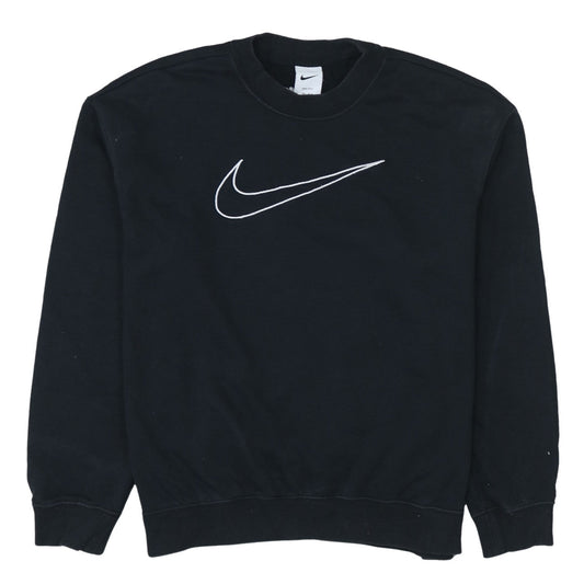 Nike Womens Black Dri-Fit Crew Neck Pullover Sweatshirt Size S