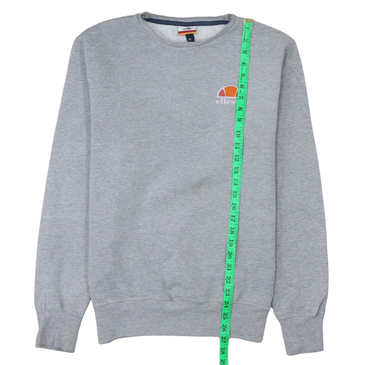 Ellesse Men's Grey Regular Fit Crew Neck Sweatshirt M