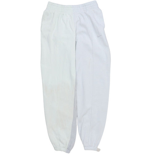 Nike Women's White Fleece Jogger Sweatpants Size S