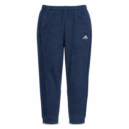 Front view of Adidas Men's Blue Regular Fit Fleece Jogger Sweatpants M