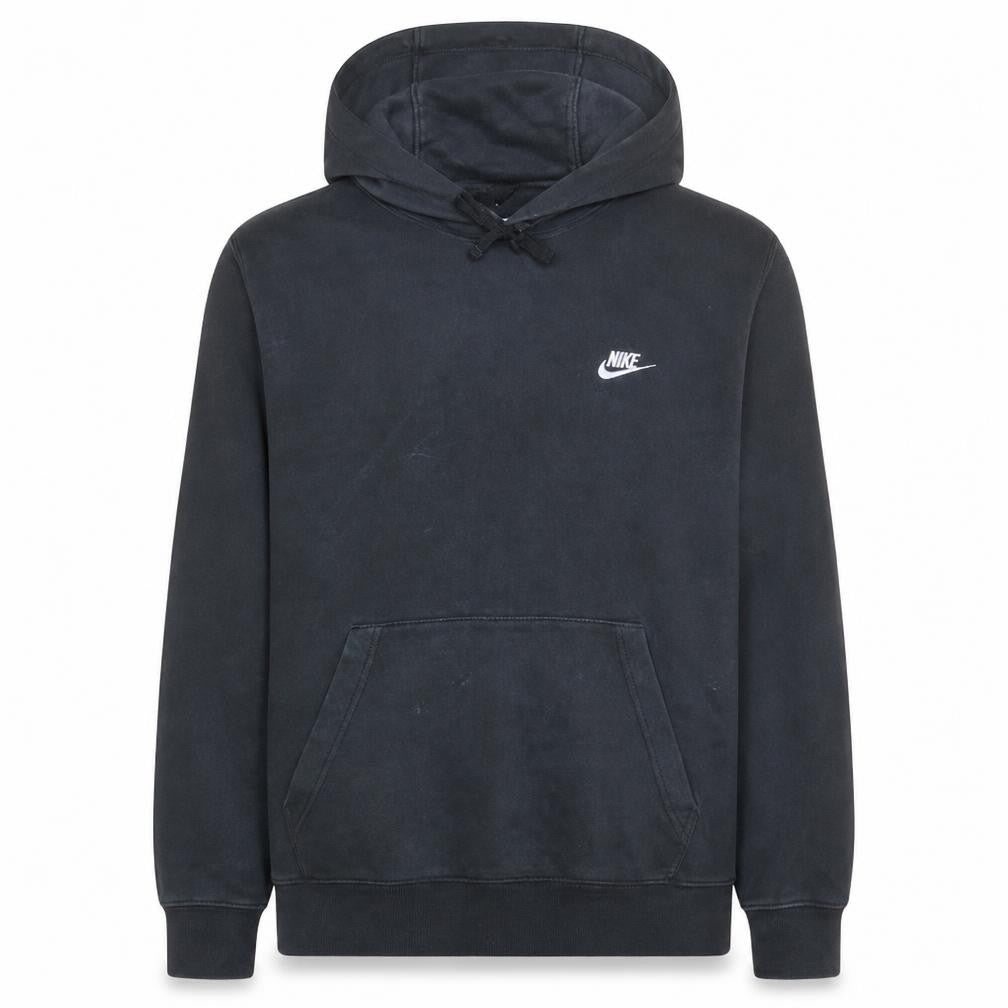 Nike Men's Black Pullover Hoodie L Logo Fleece Sweatshirt