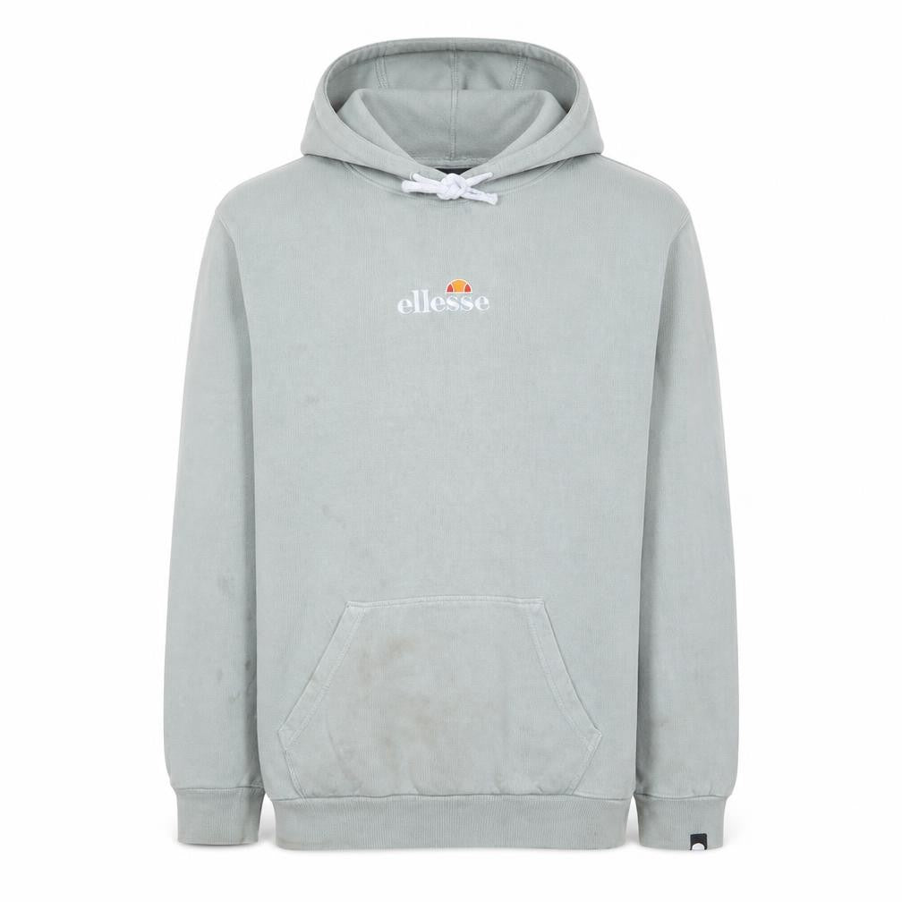 Ellesse Men's Grey Pullover Hoodie Size M Regular Fit Cotton