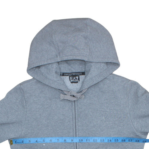 Emporio Armani EA7 Men's Grey Full Zip Hoodie Size S