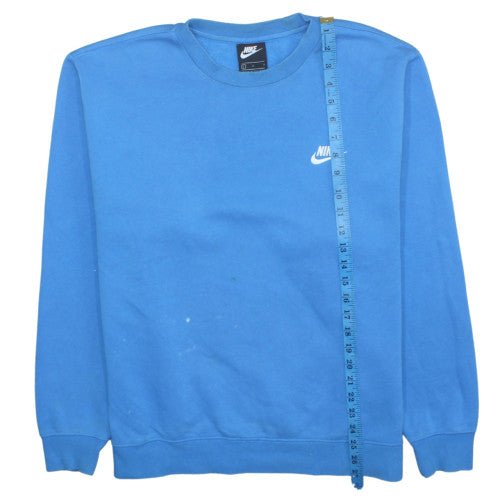 Nike Men's Blue Crew Neck Pullover Sweatshirt L Sports Fleece
