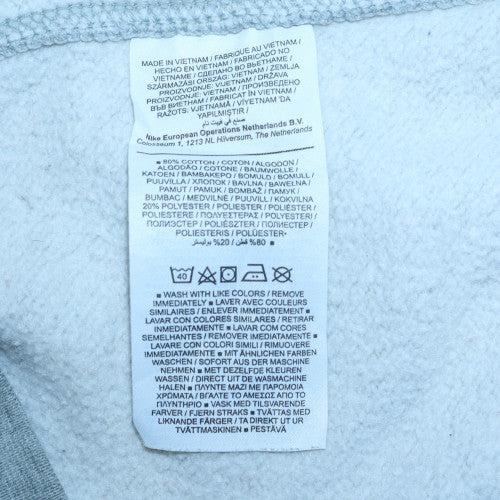 Nike Men's Grey Crew Neck Sweatshirt L Classic Fleece Pullover