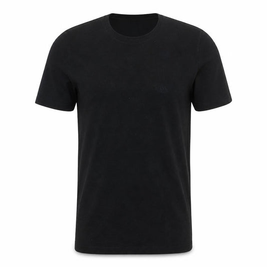 Hugo Boss Men's Black Crew Neck Cotton T-Shirt Size M