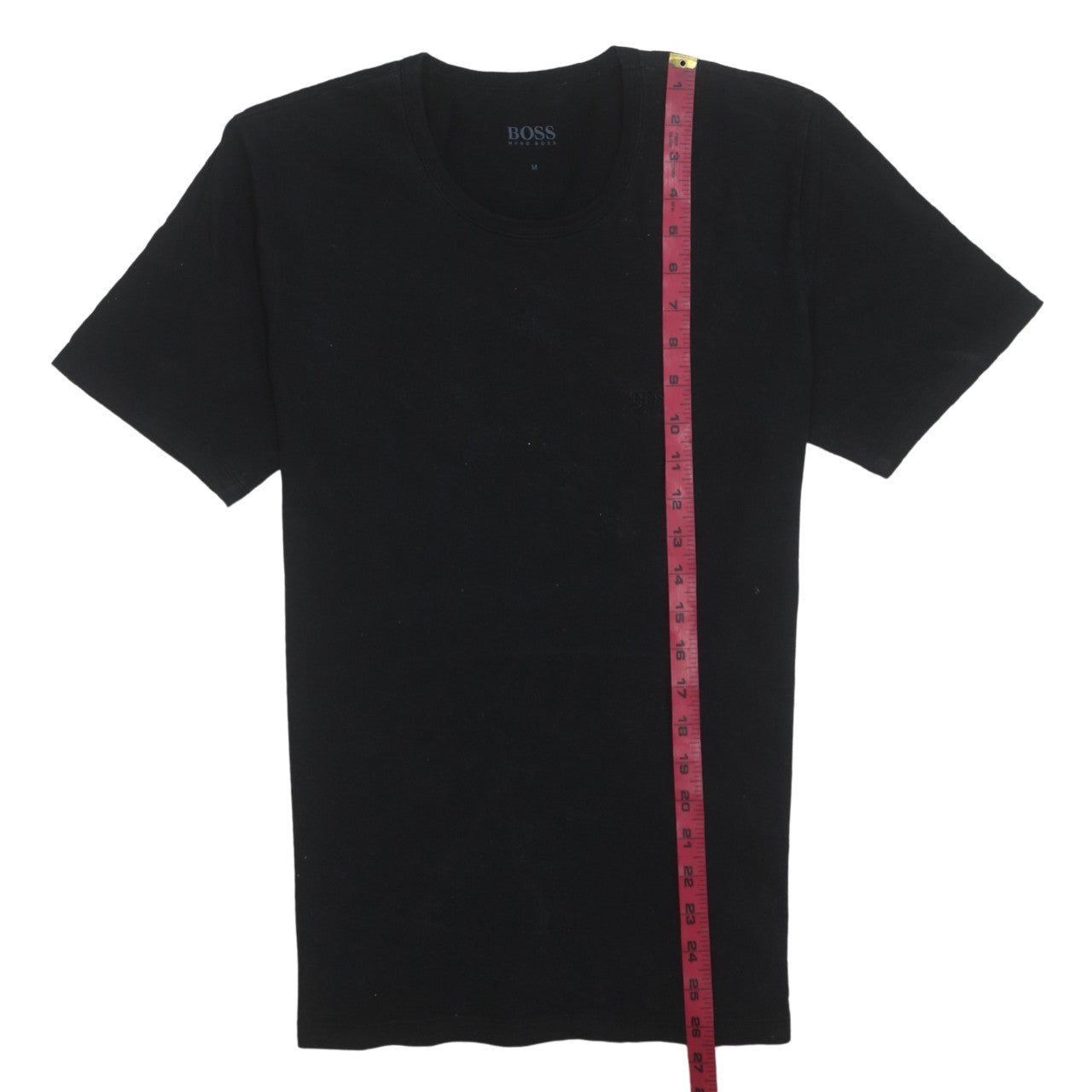 Hugo Boss Men's Black Crew Neck Cotton T-Shirt Size M