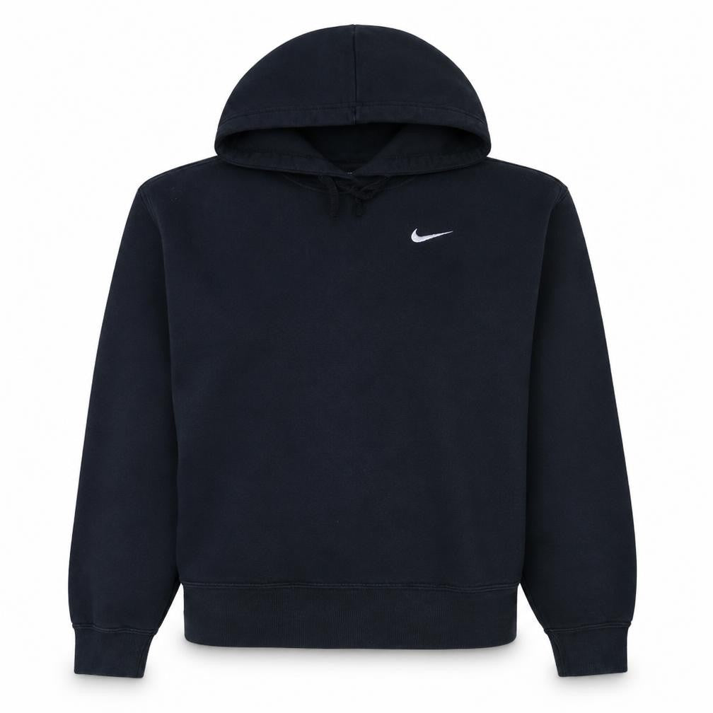 Nike Women’s Black Pullover Hoodie Small Cotton Blend Logo Sweatshirt