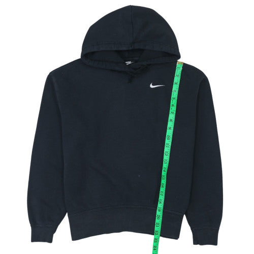 Nike Women’s Black Pullover Hoodie Small Cotton Blend Logo Sweatshirt