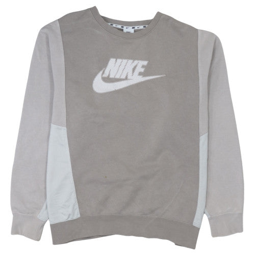 Nike Womens Beige Crew Neck Pullover Sweatshirt XL