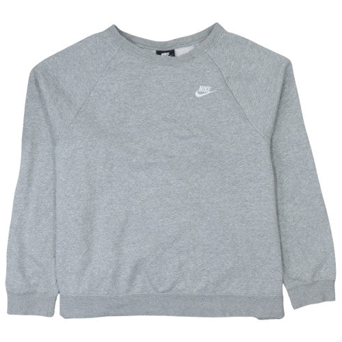 Nike Women's Grey Crew Neck Pullover Sweatshirt 1X Cotton Blend