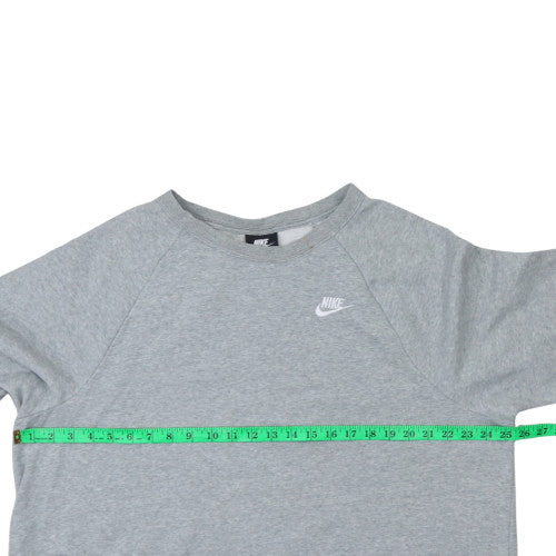Nike Women's Grey Crew Neck Pullover Sweatshirt 1X Cotton Blend