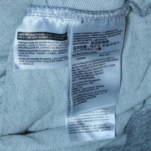 Levi's Mens Grey Hoodie Small Pullover Graphic Logo Sweatshirt