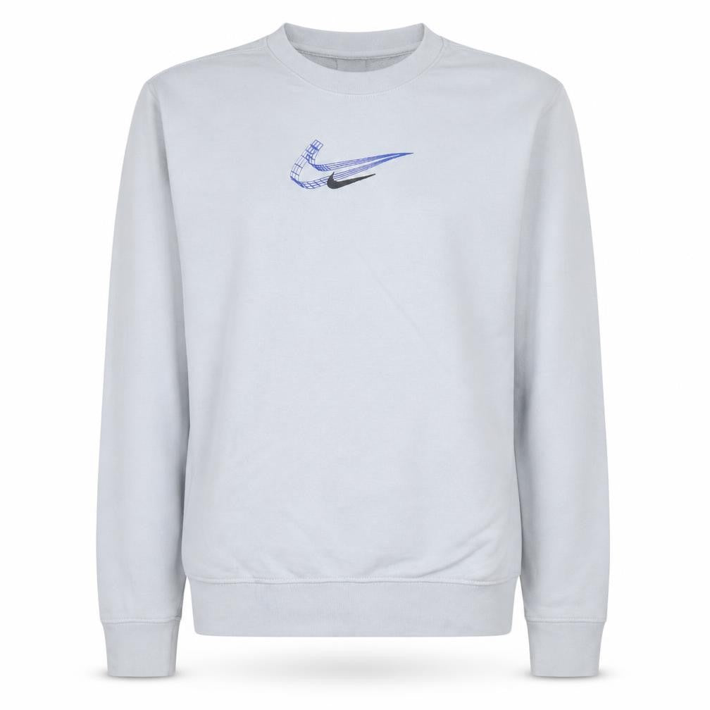 Nike Womens Grey Small Crew Neck Pullover Sweatshirt