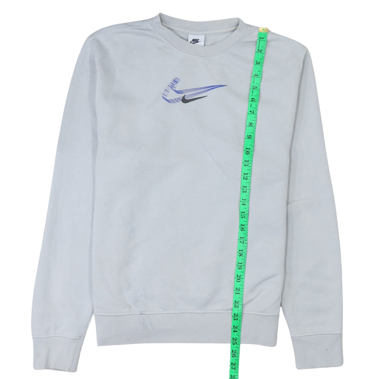 Nike Womens Grey Small Crew Neck Pullover Sweatshirt