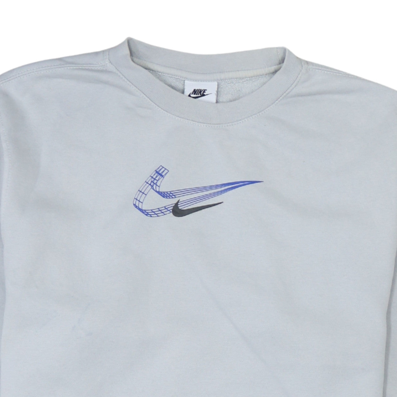Nike Womens Grey Small Crew Neck Pullover Sweatshirt