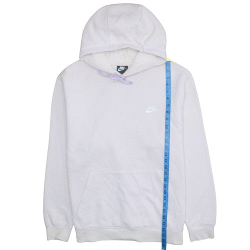 Nike Women White Pullover Hoodie XL Hooded Sweatshirt Casual
