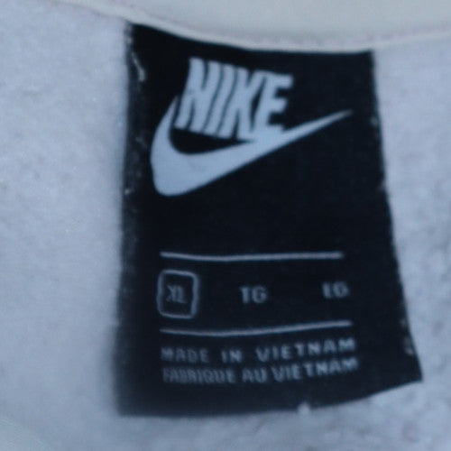 Nike Women White Pullover Hoodie XL Hooded Sweatshirt Casual