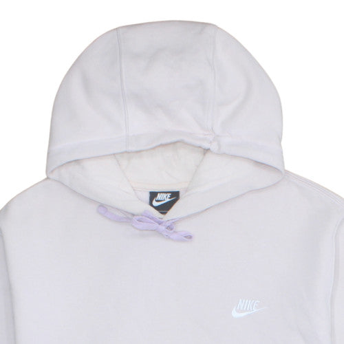 Nike Women White Pullover Hoodie XL Hooded Sweatshirt Casual