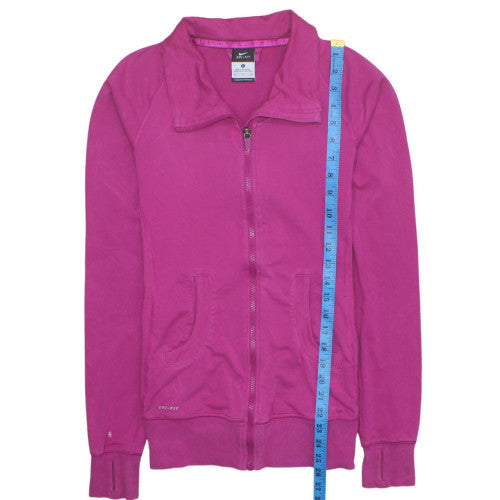 Nike Women's Pink Dri-FIT Full Zip Sweatshirt Size S