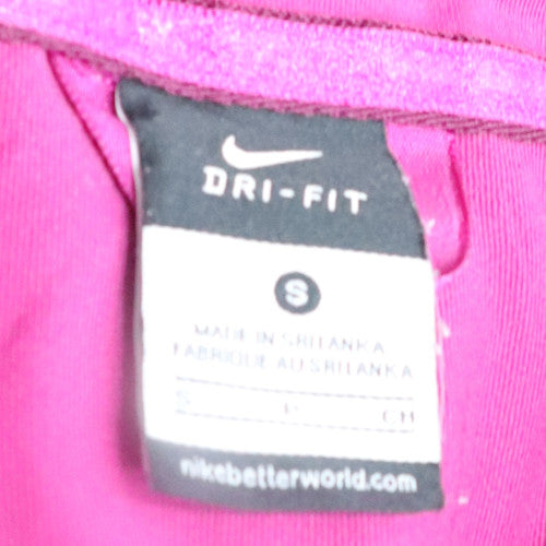 Nike Women's Pink Dri-FIT Full Zip Sweatshirt Size S