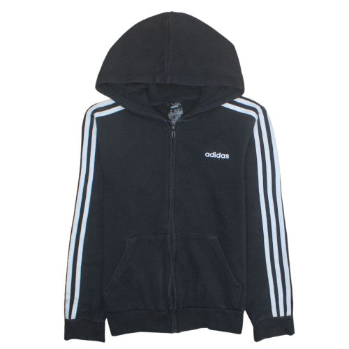 Adidas Women’s Black Full Zip Hoodie S - Classic Hooded Sweatshirt