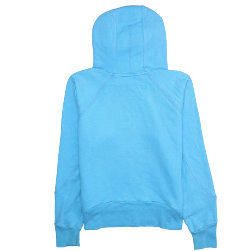 Nike Womens Blue Pullover Hoodie XL Cotton Blend Logo Sweatshirt