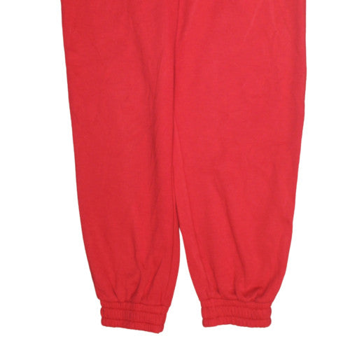 Disney Women's Red Mickey Mouse Jogger Trousers Size L