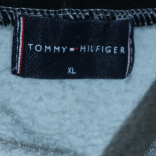Tommy Hilfiger Men’s Grey XL Pullover Hoodie Sweatshirt