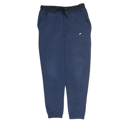Nike Men's Blue Jogger Sweatpants M Regular Fit Fleece Trousers