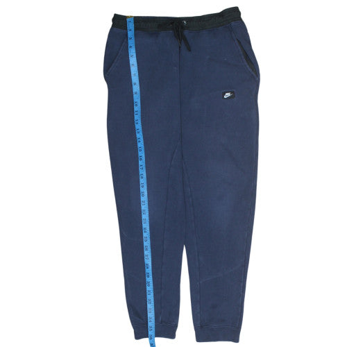 Nike Men's Blue Jogger Sweatpants M Regular Fit Fleece Trousers